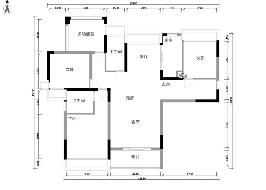 134平米新房装修需要多少钱?保利狮子湖134平米后现代四居室装修案例