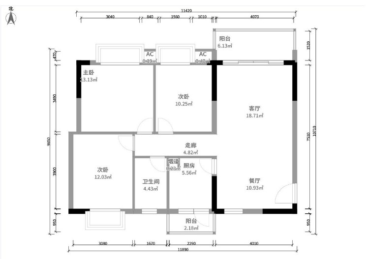 127平米装修需要多少钱?首创天禧68号127平米装修案例